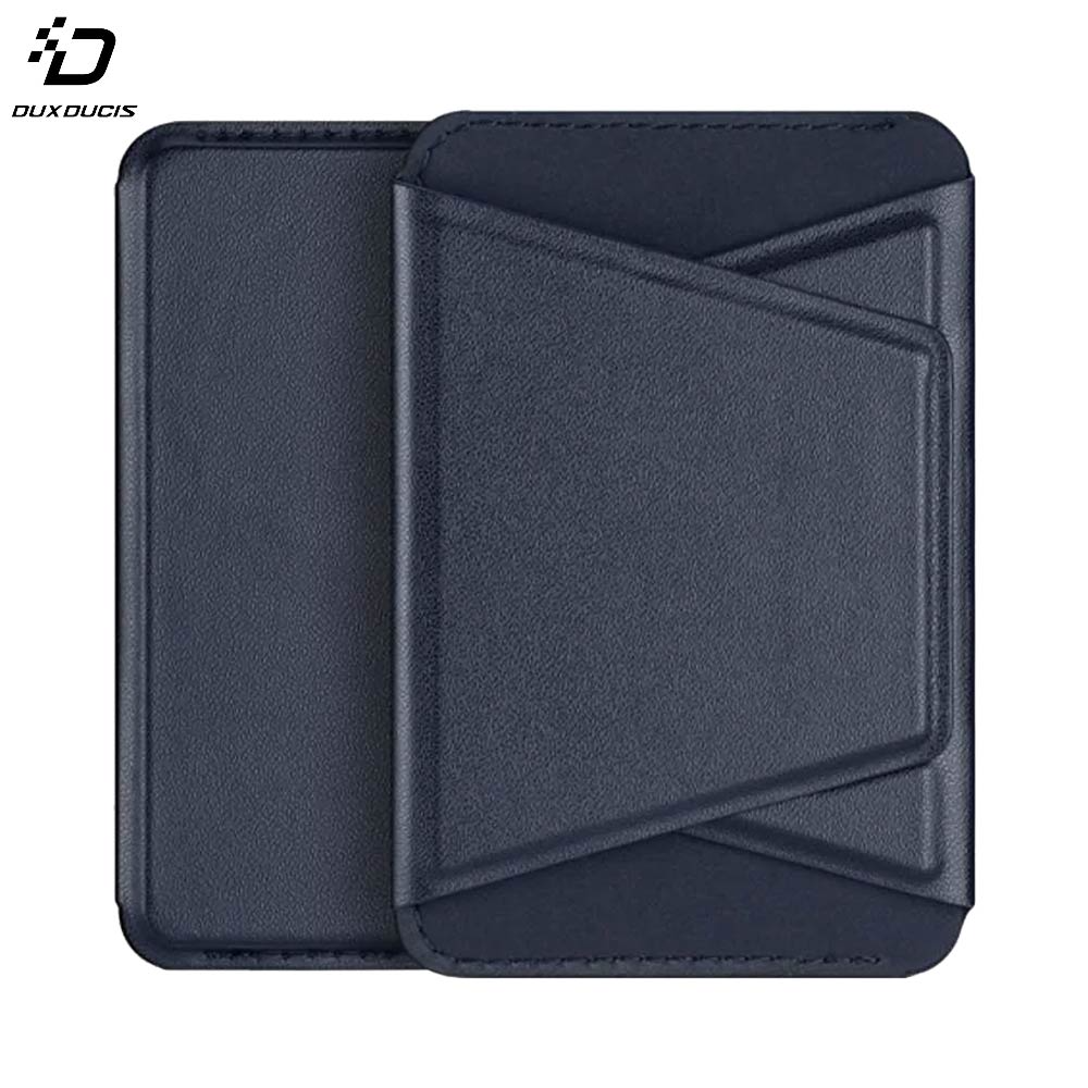 Support Smartphone Magnétique Dux Ducis Magnetic Wallet Stand iPhone 12, 13, 14 & 15 Series avec MagSafe Bleu Marine