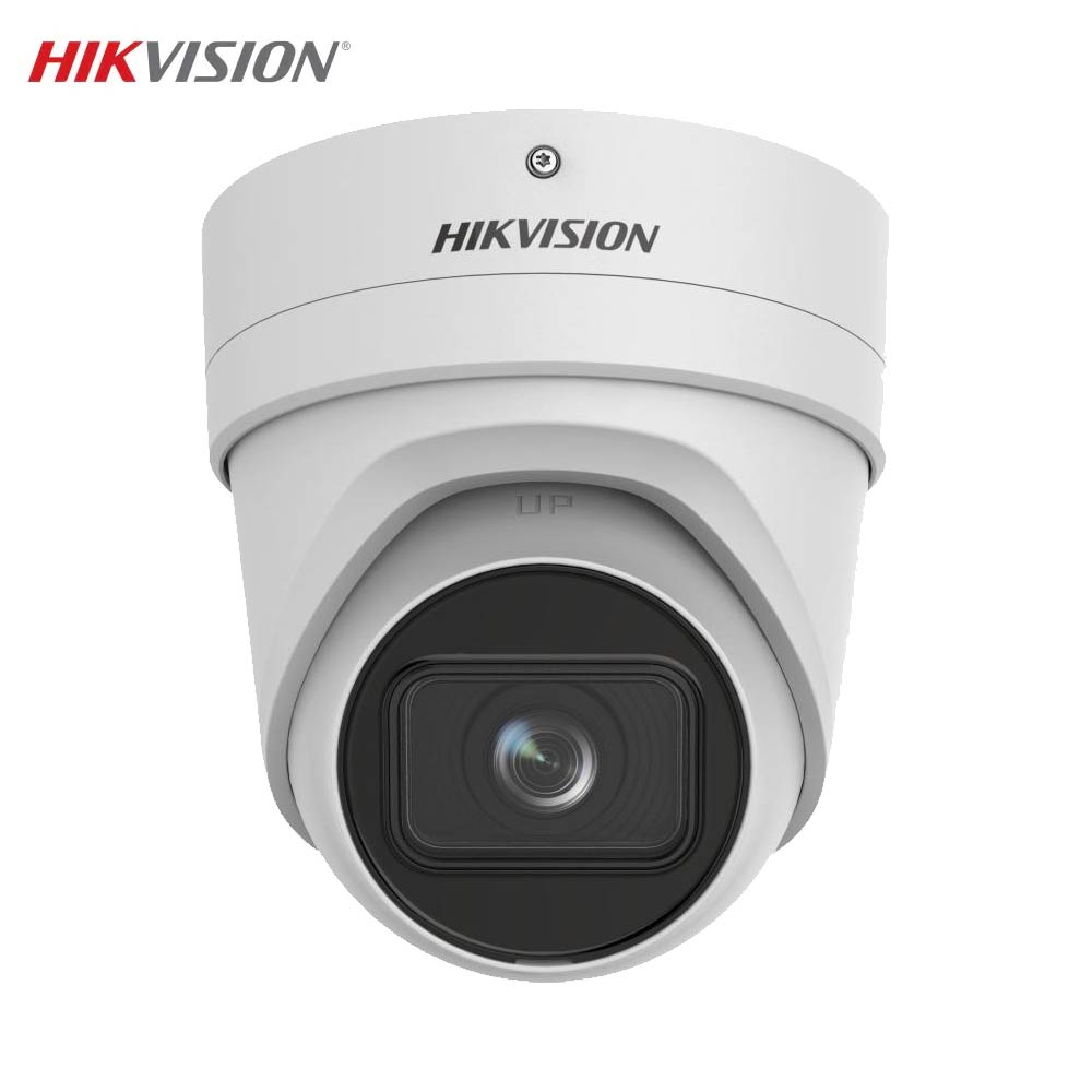 Caméra de Surveillance IA Hikvision DS-2CD2H86G2-IZS Turret 8MP DarkFighter & AcuSense Blanc