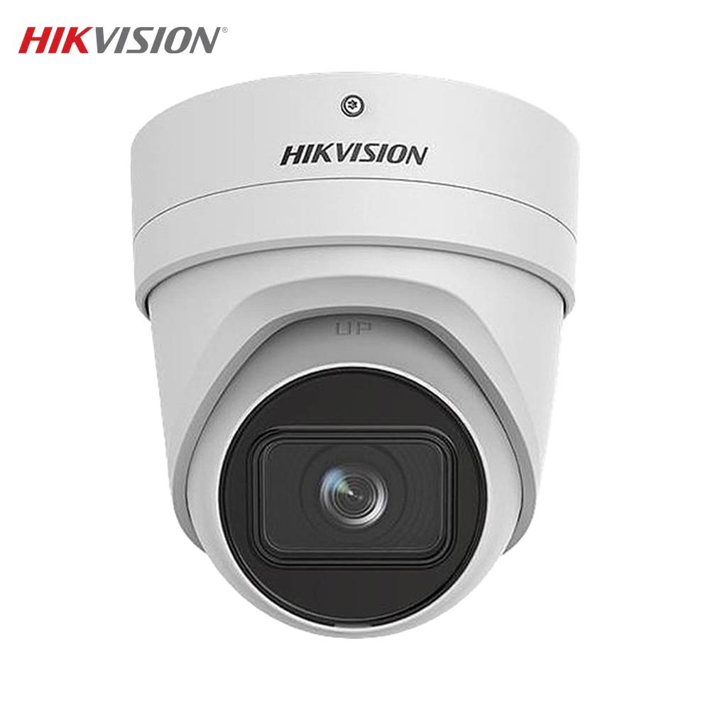 Caméra de Surveillance IA Hikvision DS-2CD2H46G2-IZS Turret 4MP DarkFighter & AcuSense Blanc