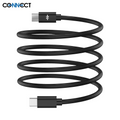Câble Data USB-C vers USB-C CONNECT 60W MC-CCN11 Magnétique (1m) Noir