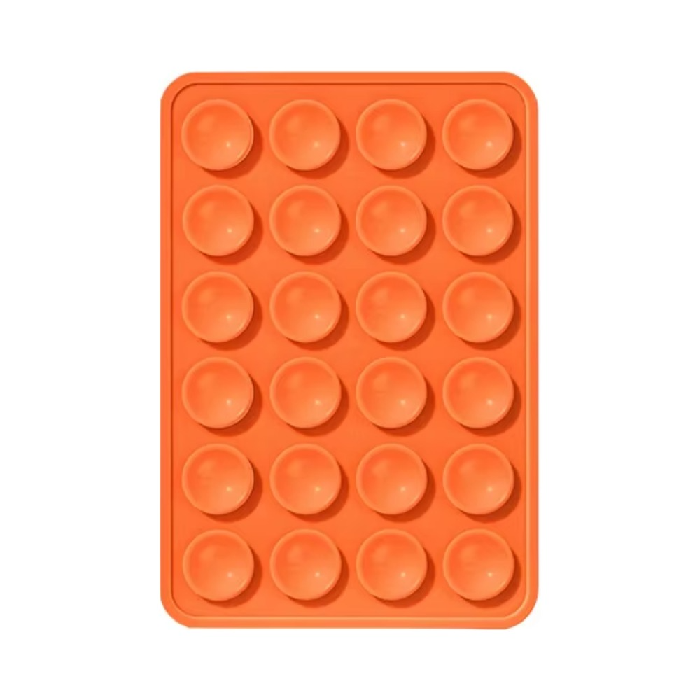 Support Ventouse Silicone Universel pour Smartphone Orange
