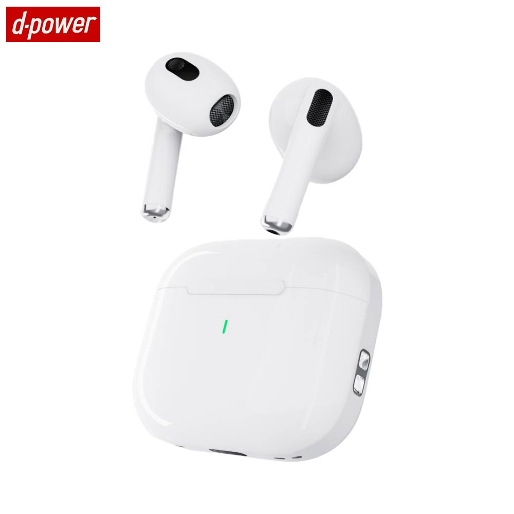 Écouteurs Bluetooth d-power K6201 (BT 5.3) Blanc