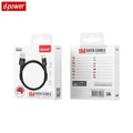 Câble Data USB vers USB-C d-power F6005 (1m) Noir