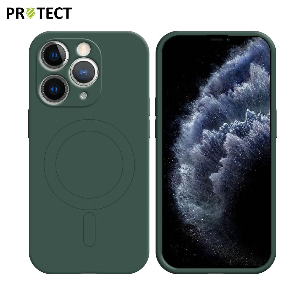 Coque IZ001 PROTECT Apple iPhone 11 Pro Max MagSafe Vert Foncé