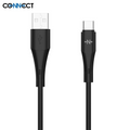 Câble Data USB vers USB-C CONNECT MC-CNC13 24W (1m) Noir