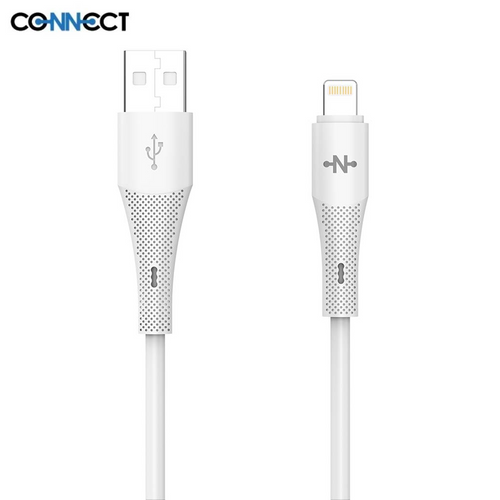 Câble Data USB vers Lightning CONNECT MC-CBL13 10W (1m) Blanc - RM34 Repair Mobile Béziers