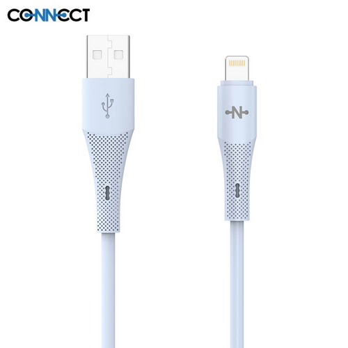 Câble Data USB vers Lightning CONNECT MC-CB2L13 10W (1m) Bleu - RM34 Repair Mobile Béziers