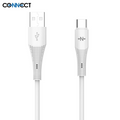 Câble Data USB vers USB-C CONNECT MC-CBC13 24W (1m) Blanc