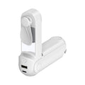 Batterie Externe Power Bank avec Mini Ventilateur et Support 2400mAh Blanc