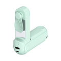 Batterie Externe Power Bank avec Mini Ventilateur et Support 2400mAh Vert