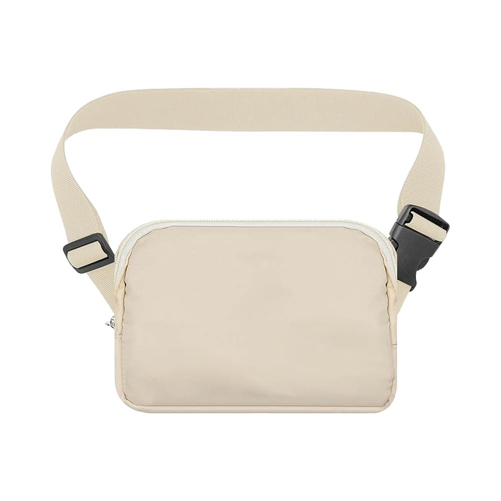 Sac Banane en Nylon Beige
