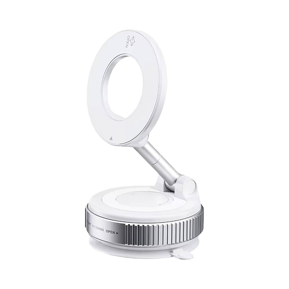 Support Smartphone Magnétique Magnétique avec Fixation Ventouse Blanc