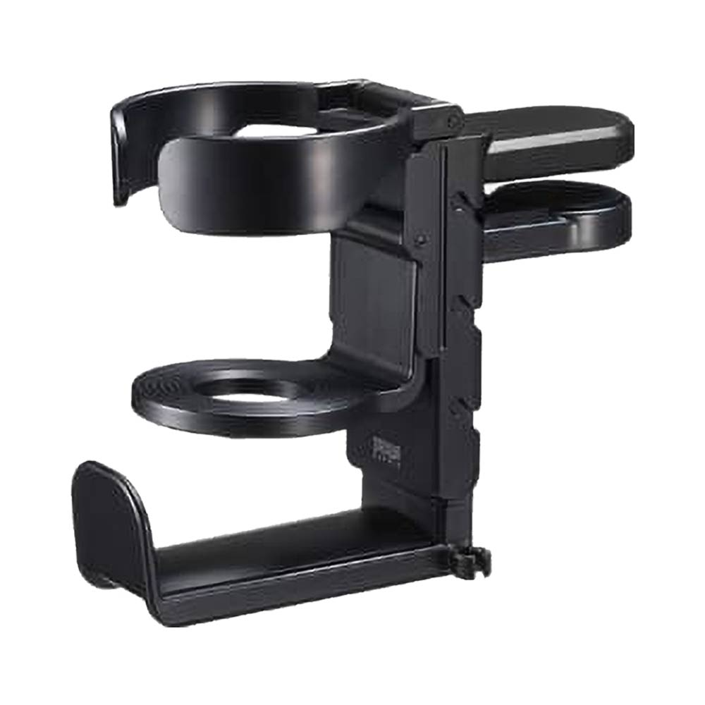 Porte-Gobelet de Bureau avec Support Casque Intégré Noir