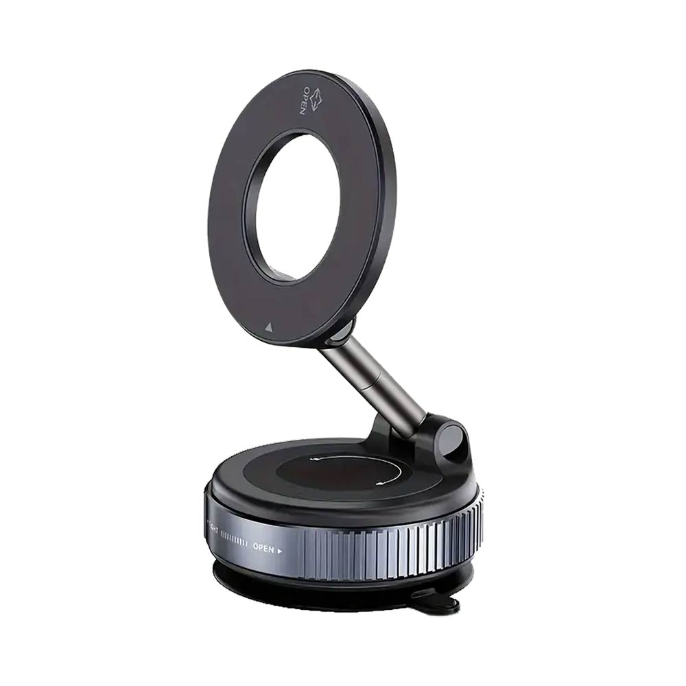 Support Smartphone Magnétique Magnétique avec Fixation Ventouse Noir