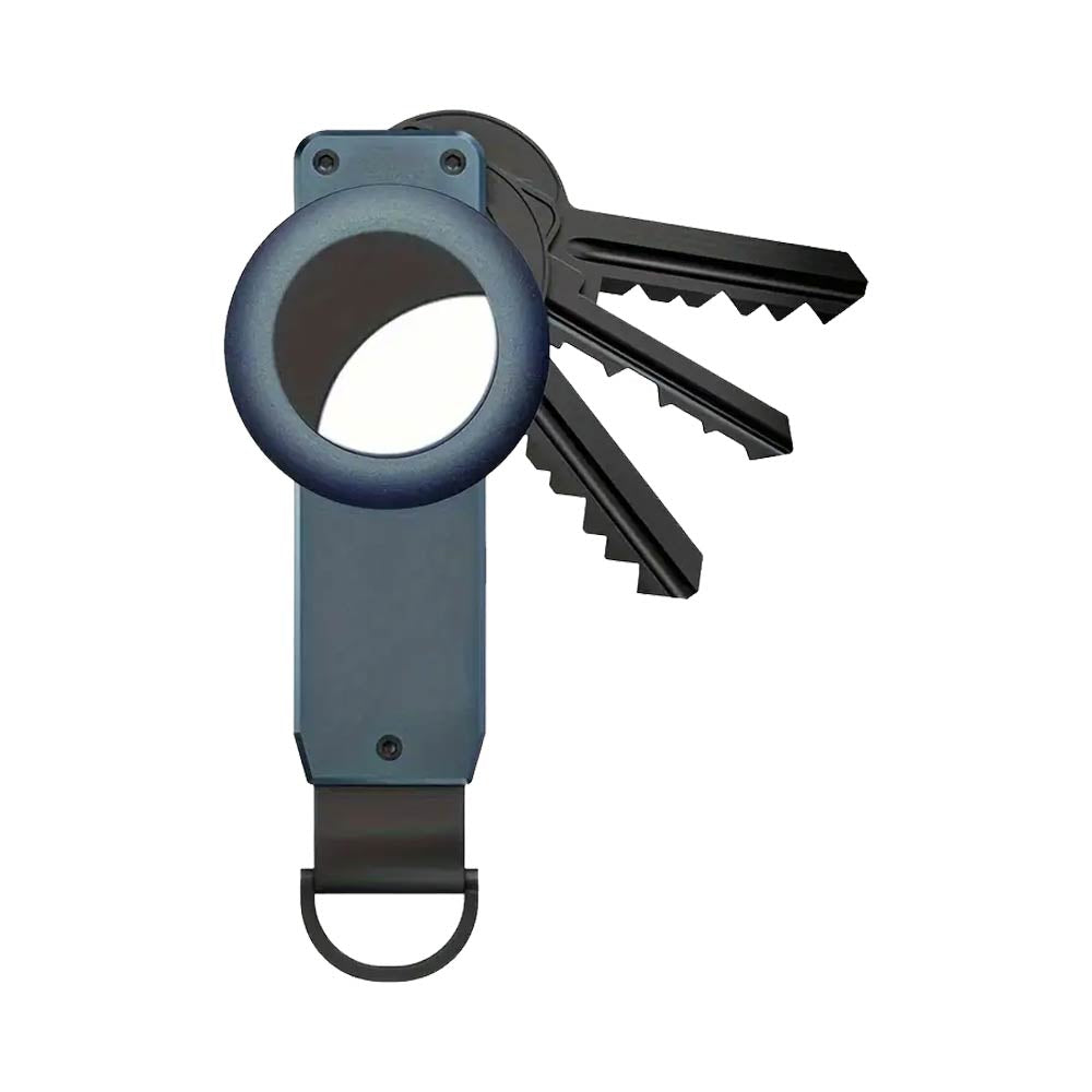 Porte-Clés avec Emplacement Airtag Bleu