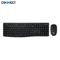 Clavier et Souris sans Fil CONNECT - MC-SSFN01/ MC-CSFN01 (AZERTY) - Noir