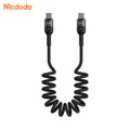 Câble Data USB-C vers USB-C Mcdodo CA-7860 (avec LED) 60W 1.8m Noir