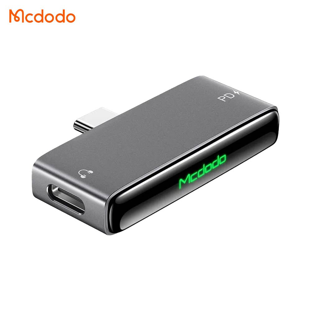 Adaptateur Convertisseur Mcdodo CA-7670 USB-C vers Double USB-C (Charge & Audio) 60W Noir