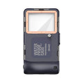 Coque Étanche pour Smartphone Universelle 6.8" avec Bouton Photo Bleu