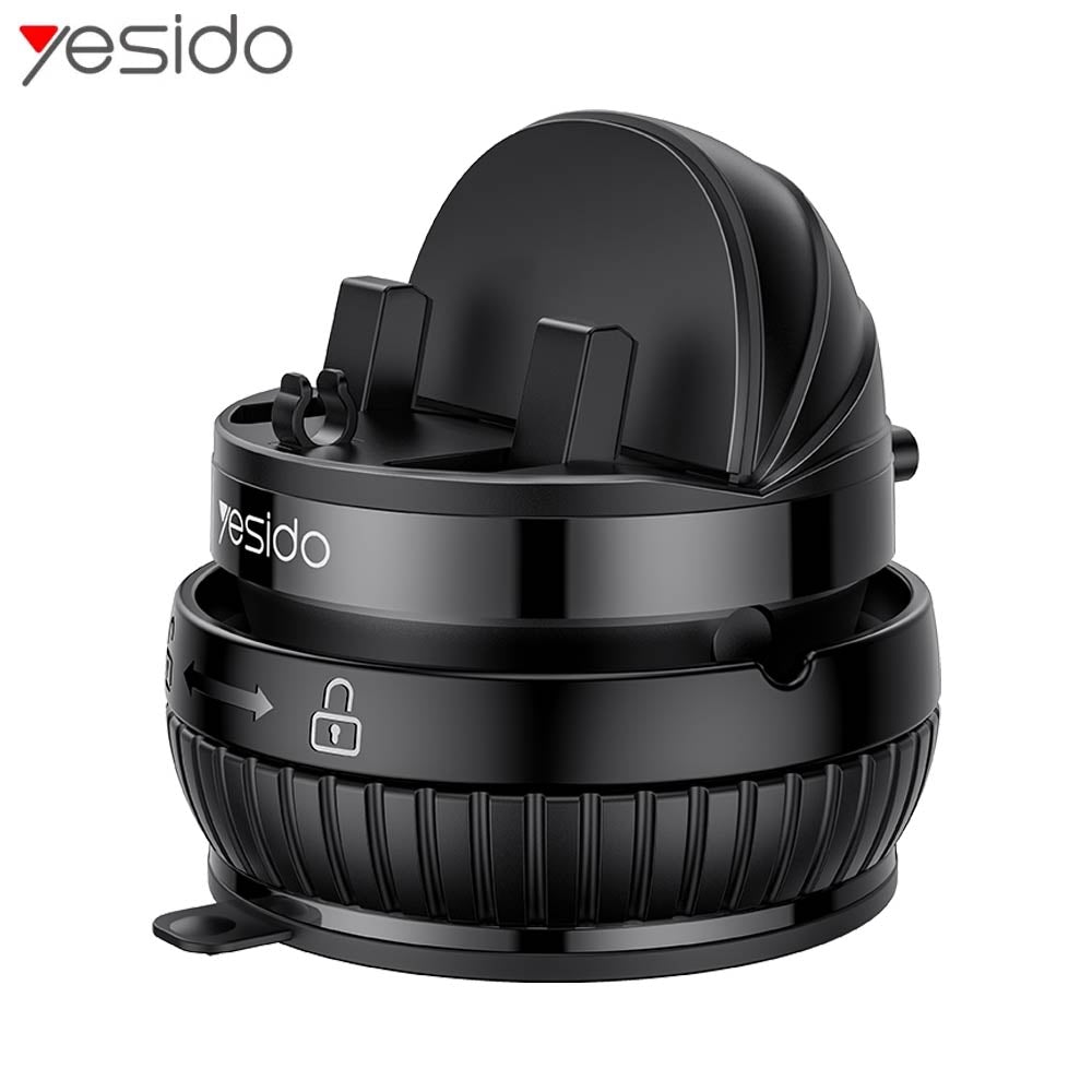 Support pour Smartphone Yesido C272 Rotation 360° (avec Fixation Ventouse) Noir
