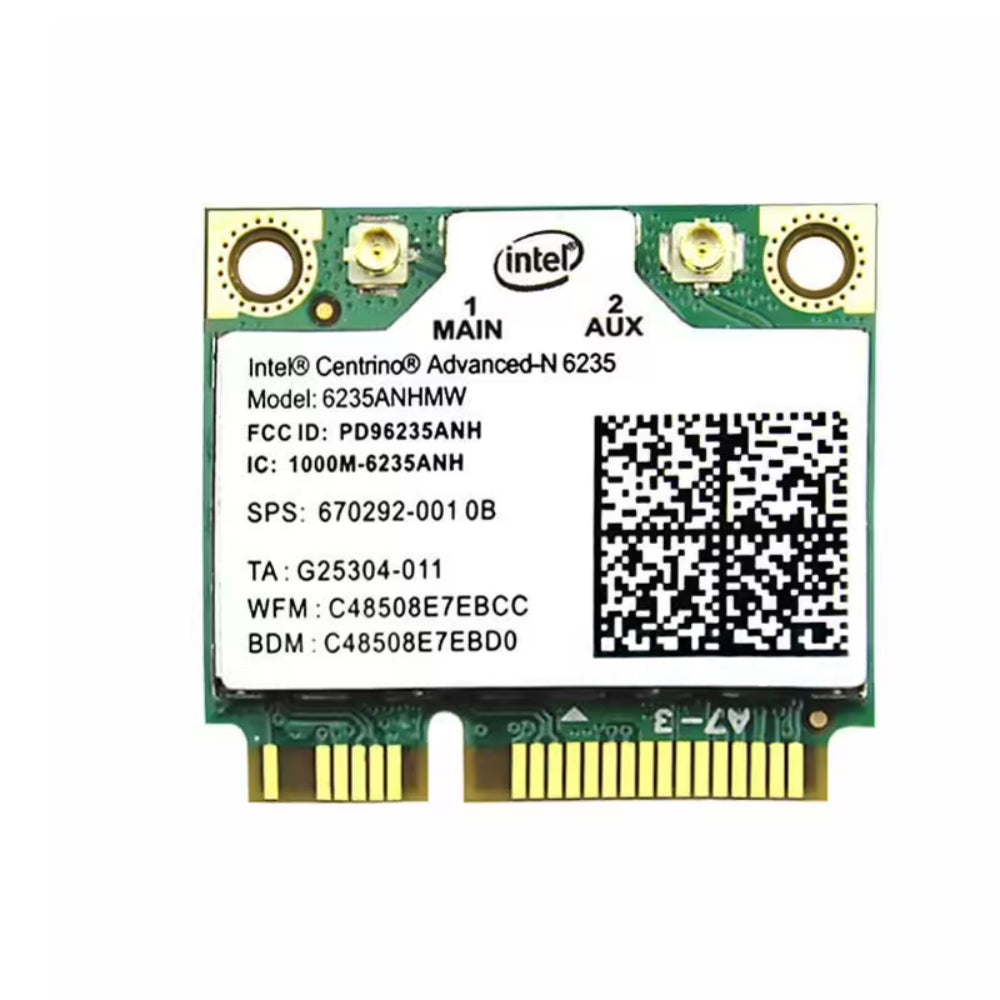 Carte WiFi PCI-E Intel Centrino Avenced-N 6235 (300Mbps) +Bluetooth - 6235ANHMW