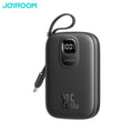 Batterie Externe Power Bank Charge Rapide JOYROOM 10000mAh 22.5W (avec Câble USB-C Rétractable) Noir