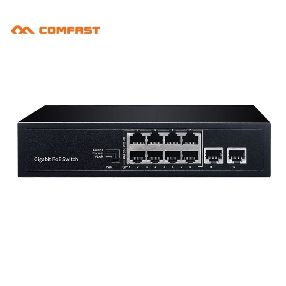 Switch Réseau Comfast 10 Ports Ethernet PoE (1000 Mbps) - CF-SG181P