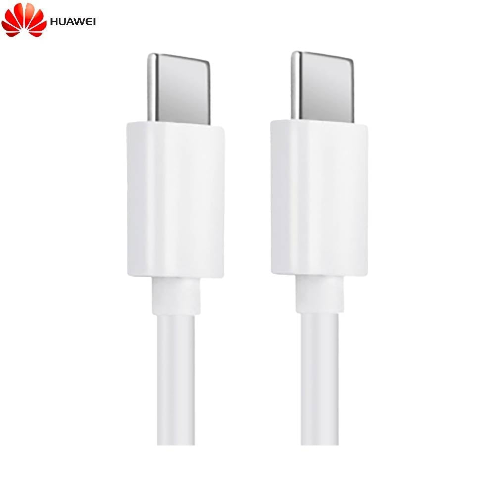 Câble Data USB-C vers USB-C Huawei 04071375 66W 3.3A (1.8m) Blanc