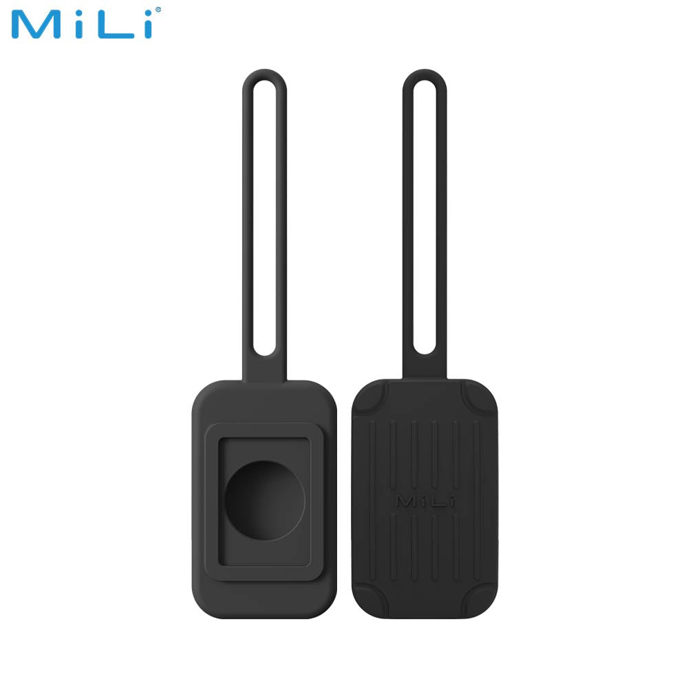 Traceur GPS MILI Luggage Tag Étiquette Bagage avec MiTag Intégrée iOS Apple Find My Noir