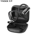Écouteurs Bluetooth Traducteur Open-Ear YIVOICE Clip30 – Crochet d'Oreille – Noir