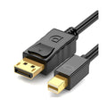 Câble DisplayPort Mâle Mâle vers Mini DisplayPort Mâle 4K 1,8m - Noir