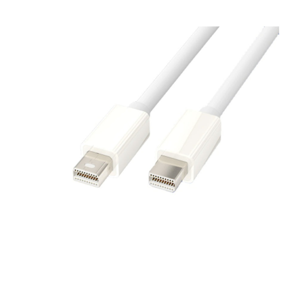 Câble Mini DisplayPort Mâle vers Mini DisplayPort Mâle 1,8m - Blanc