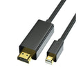 Câble Mini DisplayPort Mâle vers HDMI Mâle 4K 1,8m - Noir