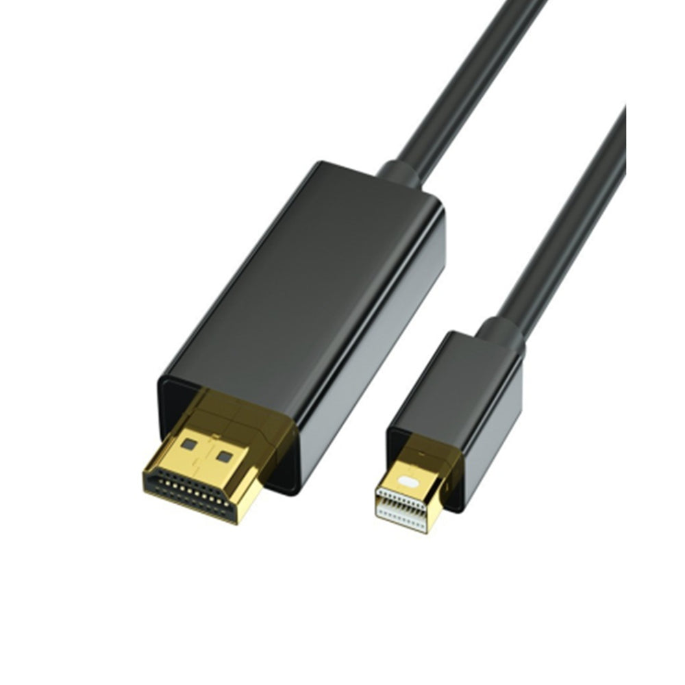 Câble Mini DisplayPort Mâle vers HDMI Mâle 4K 1,8m - Noir