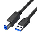 Câble USB Mâle vers USB-B Mâle 1m - Noir