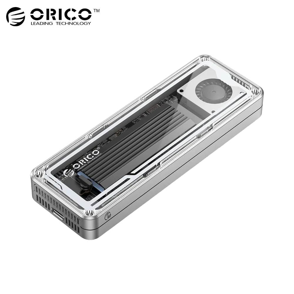 Boitier Disque Dur Externe Orico SSD M.2 NVMe - AAGM2-U4-SV-BP - Transparent