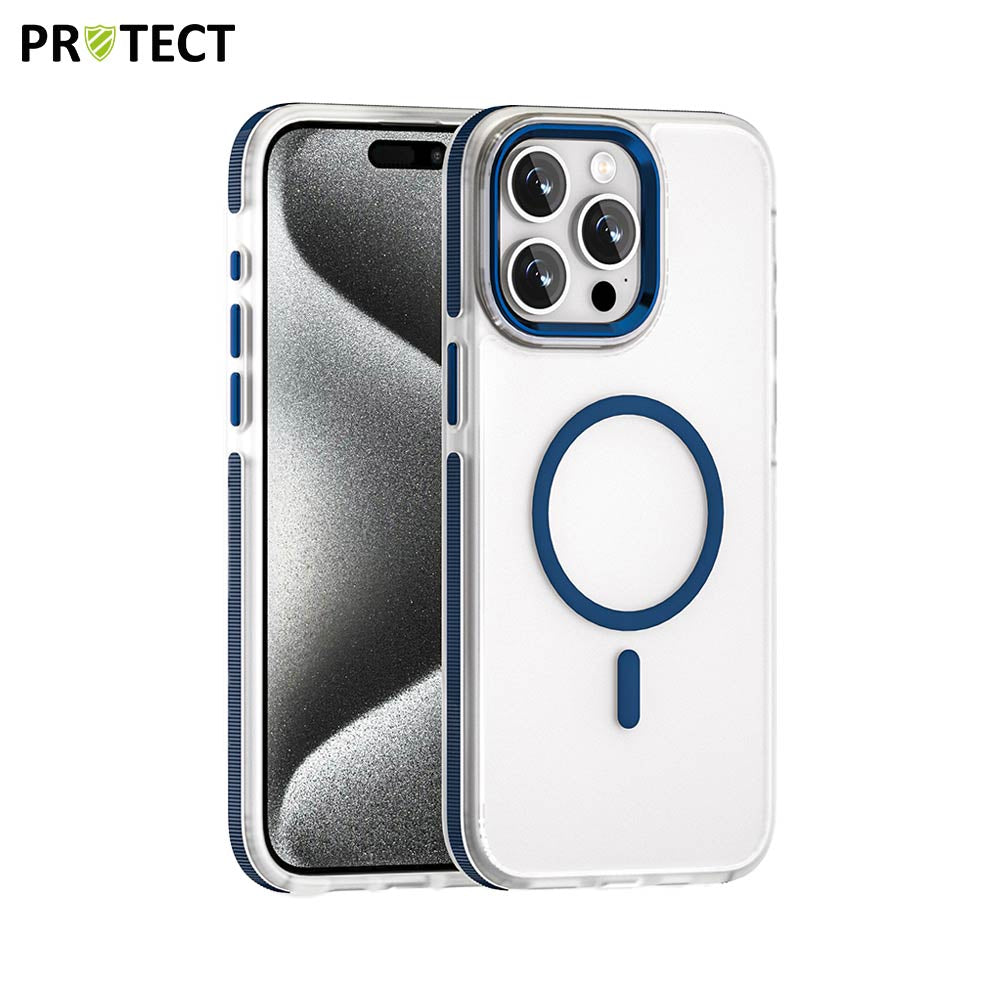 Coque MS01 MagSafe PROTECT Apple iPhone 15 Pro Max Bleu