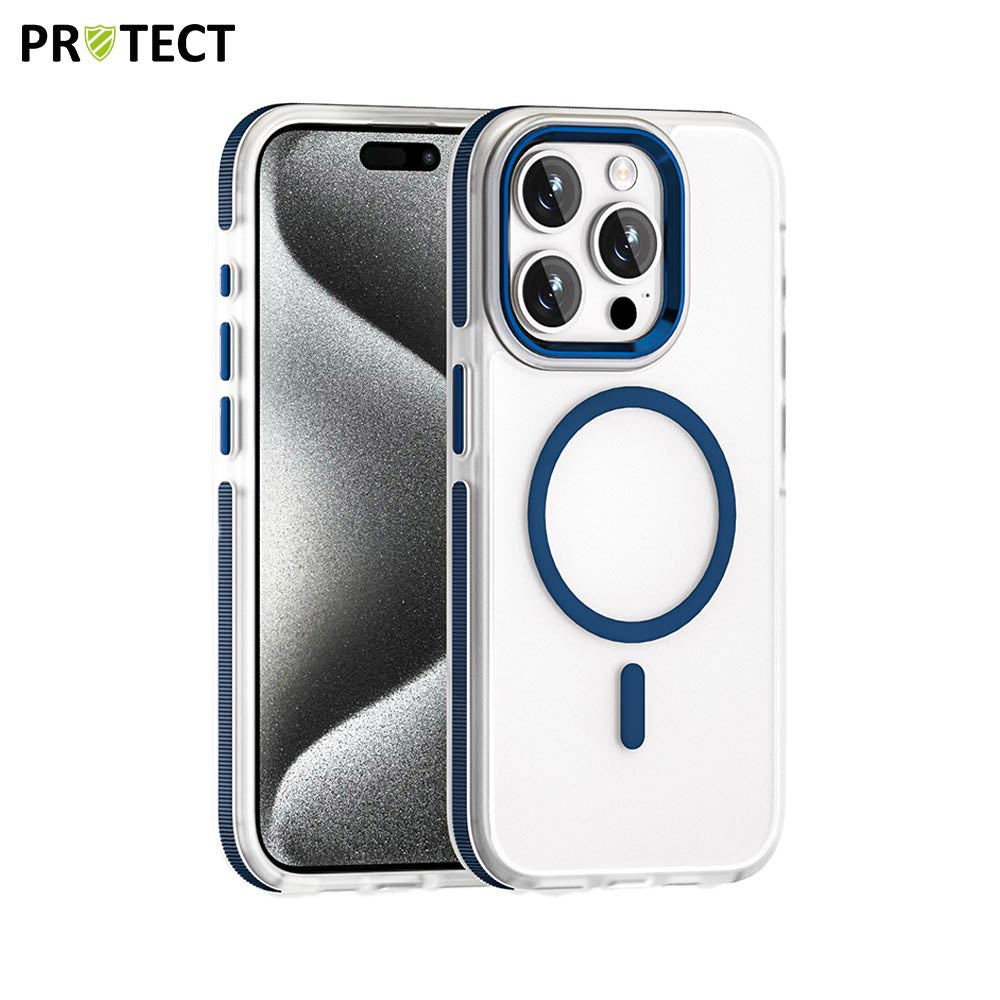 Coque MS01 MagSafe PROTECT Apple iPhone 15 Pro Bleu