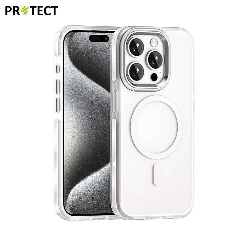 Coque MS01 MagSafe PROTECT Apple iPhone 15 Pro Blanc