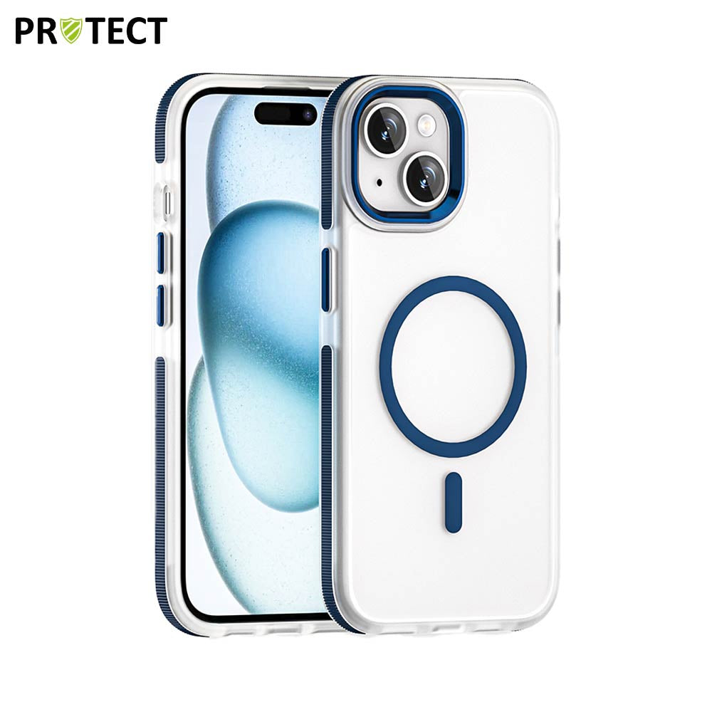 Coque MS01 MagSafe PROTECT Apple iPhone 15 Bleu