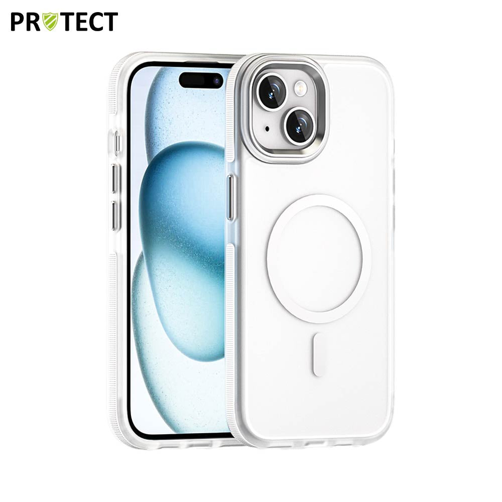 Coque MS01 MagSafe PROTECT Apple iPhone 15 Blanc