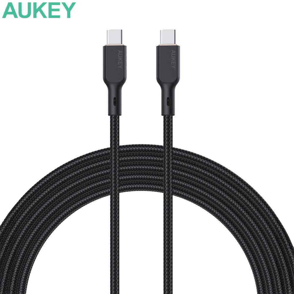 Câble Data USB-C vers USB-C AUKEY CB-KCC102 1.8m 100W Noir