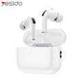 Écouteurs Bluetooth Yesido TWS41 avec Suppression du Bruit ANC+ENC Blanc