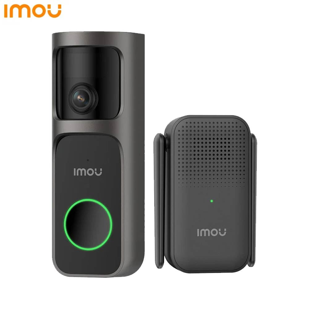 Sonnette Vidéo sans Fil IA Imou Doorbell 3 Kit avec Batterie 5000mAh et Répéteur Wi-Fi