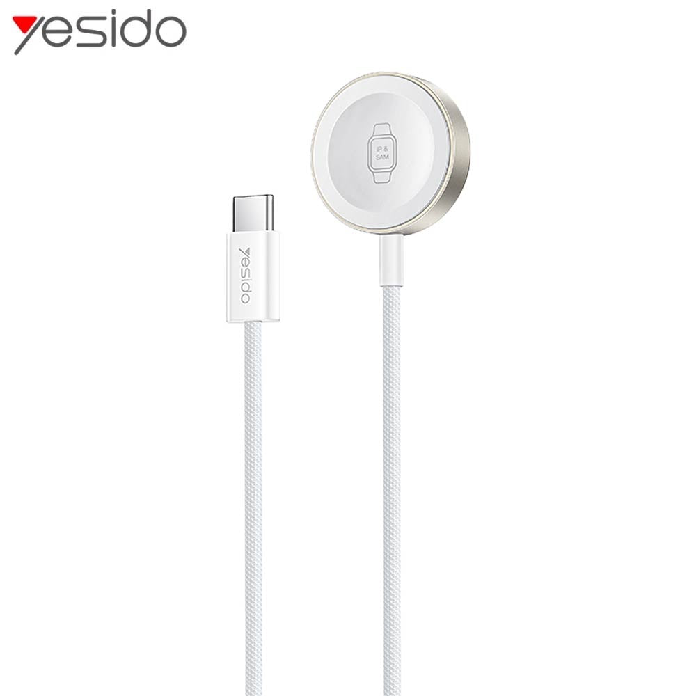 Chargeur Montre Connectée Yesido DS42 USB-C Blanc