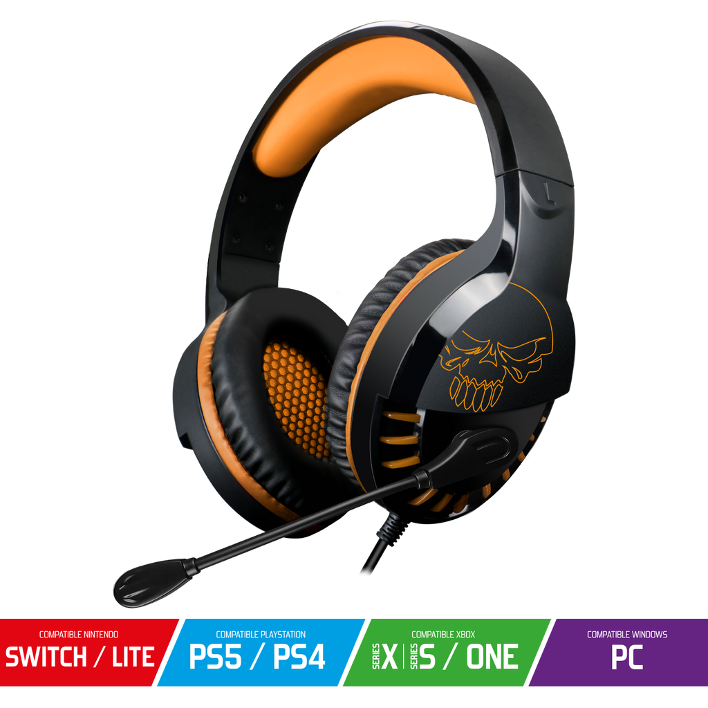 Spirit of Gamer – Casque PRO H3 Multiplateforme – PC / PS4 / PS5 / Xbox / Switch – Orange & Noir