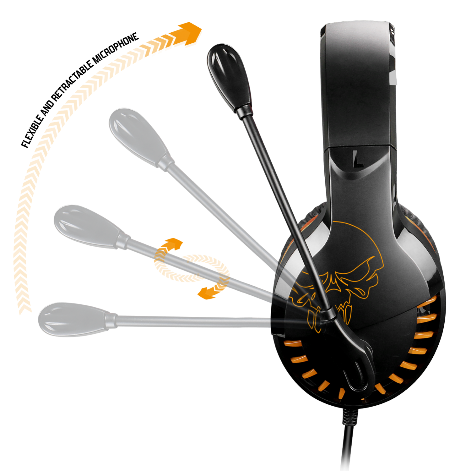 Spirit of Gamer – Casque PRO H3 Multiplateforme – PC / PS4 / PS5 / Xbox / Switch – Orange & Noir