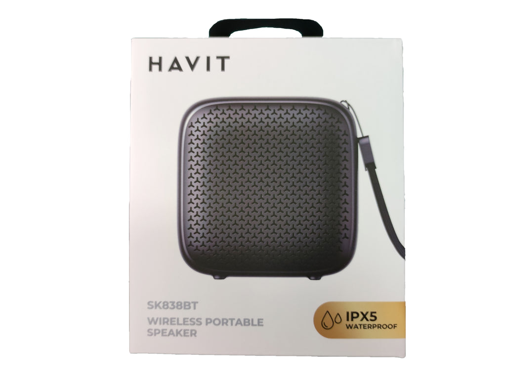 HAVIT – Enceinte Bluetooth Waterproof IPX5 – 5W, Bluetooth 5.3, Type-C – Noire