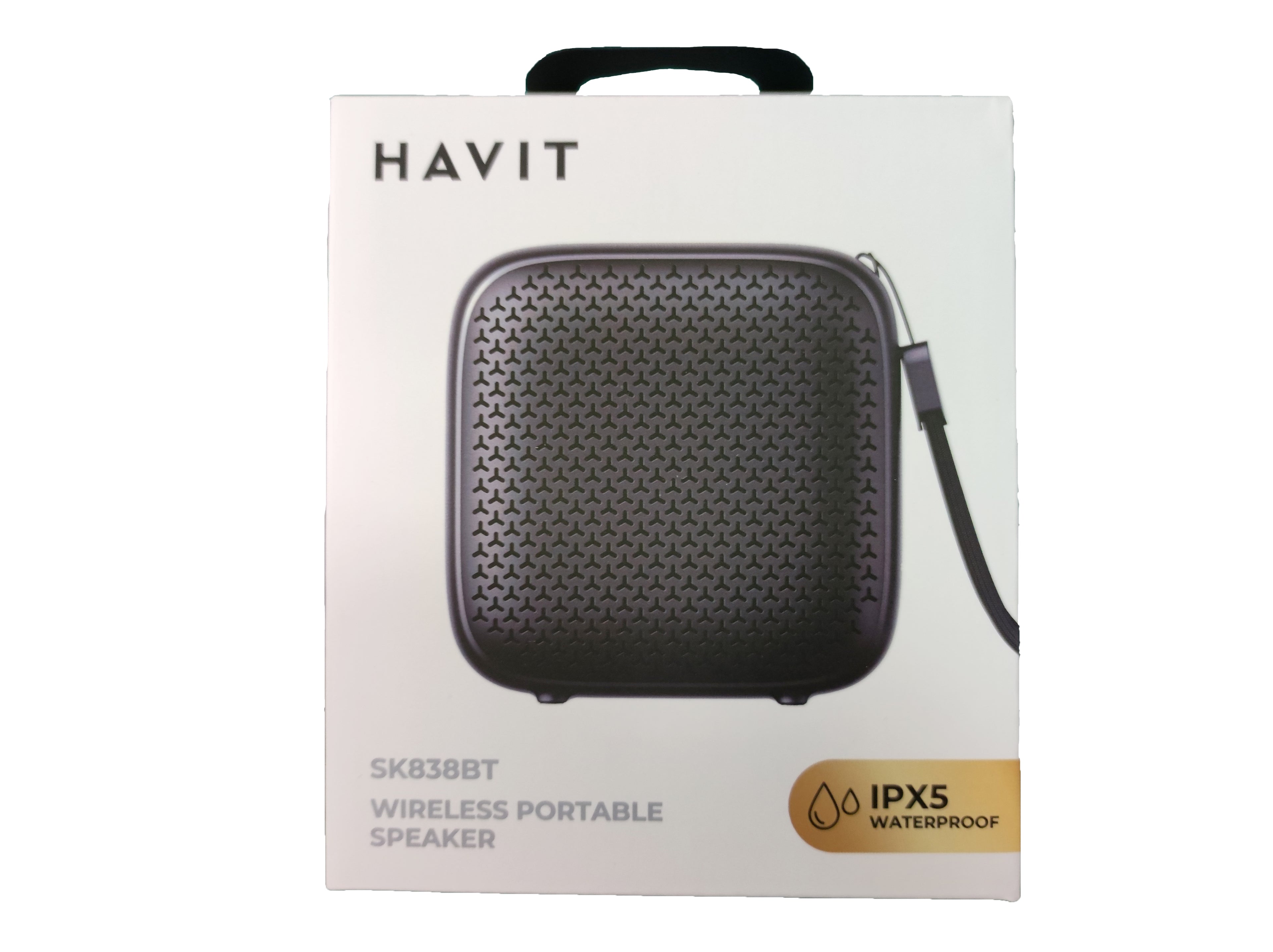 HAVIT – Enceinte Bluetooth Waterproof IPX5 – 5W, Bluetooth 5.3, Type-C – Noire