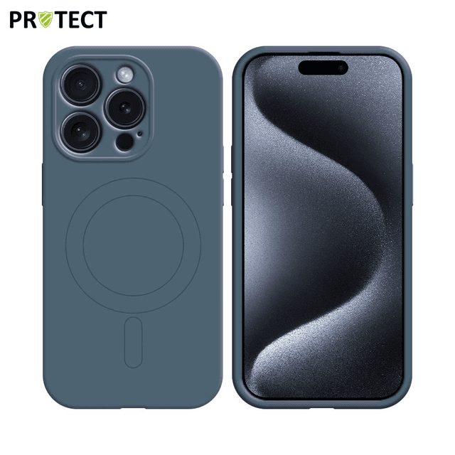 Coque IZ001 PROTECT Apple iPhone 15 Pro Max MagSafe Bleu